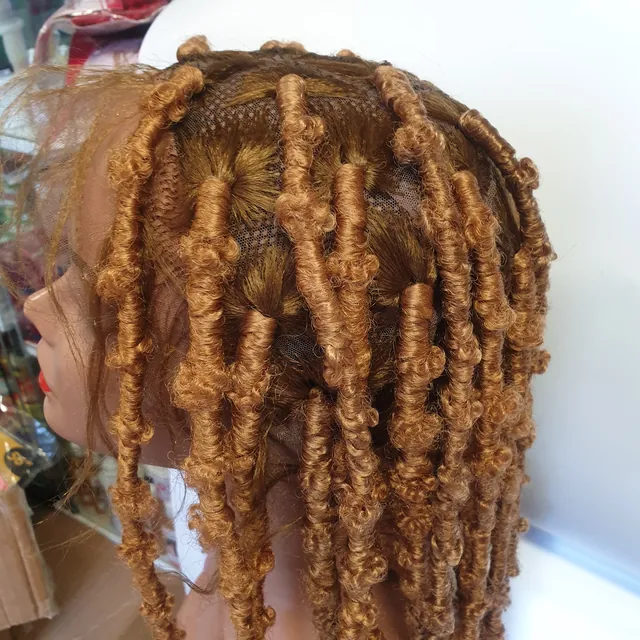 Brown Twisted Braided Wig Hair Synthetic Hair 56inches in GB