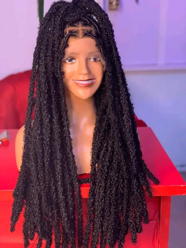 BOX PARTING LONG DREAD BRAIDED WIG FOR LADIES in NG