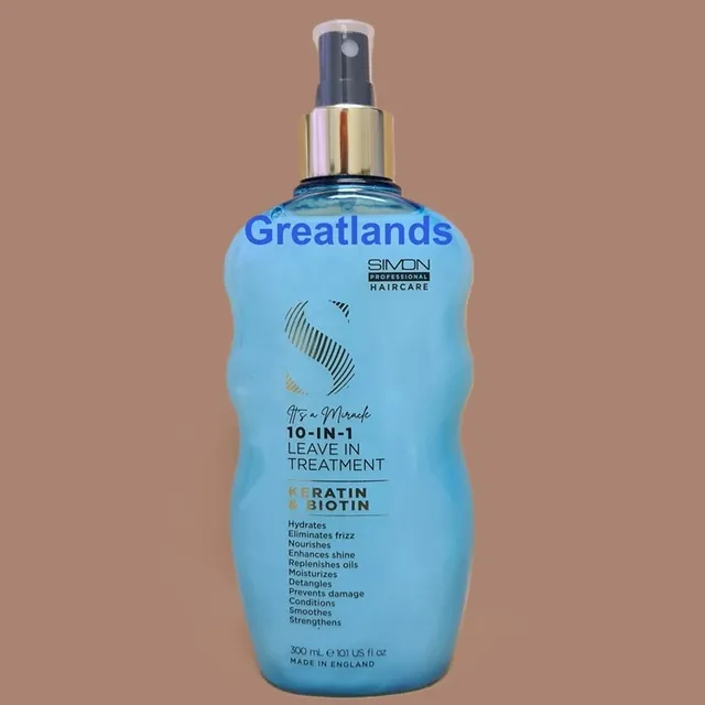 SIMON Professional Haircare – It’s a Miracle 10-in-1 Keratin & Biotin Leave-In Spray (300 ml) in GB