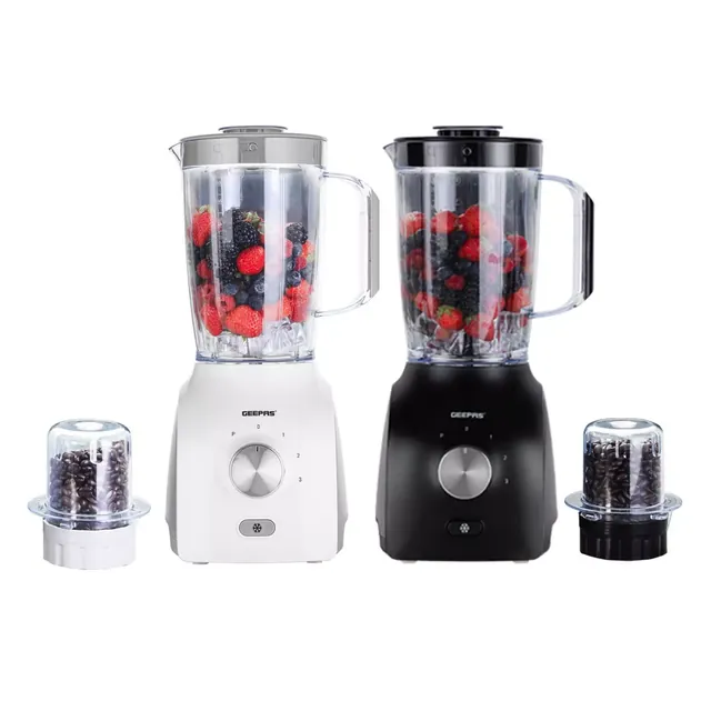 Blender 600W 2 in 1 Food Jug Blender 1.5L Jar & 0.3L Mini Coffee Spice Mill Ice Crushing in GH