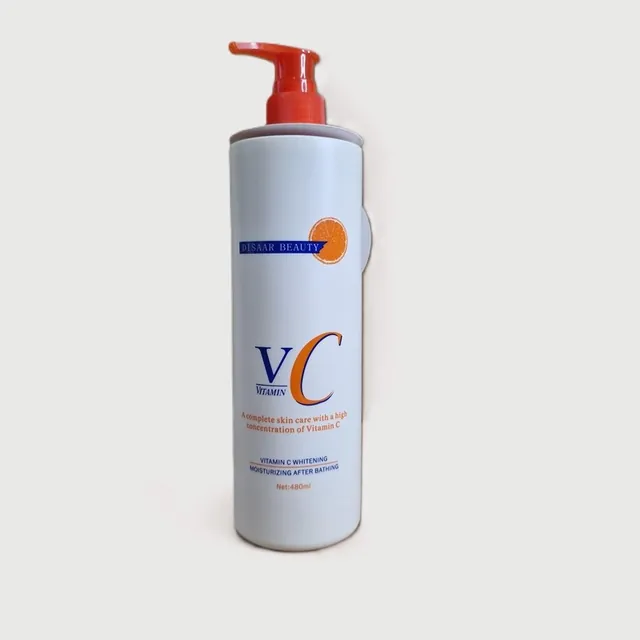 Vitamin C Moisturizing Lotion Licorice Root Extract Hyaluronic Repair Wrinkle Nourish Smooth Skin 480ml in GB