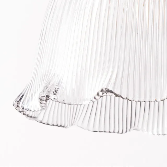 Smaller Belle Pendant Shade in Clear Glass in GB