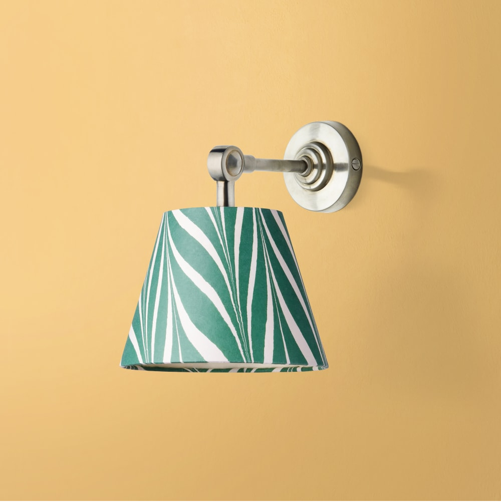 Mini Elbow Wall Fitting IP44 in Antique Silver