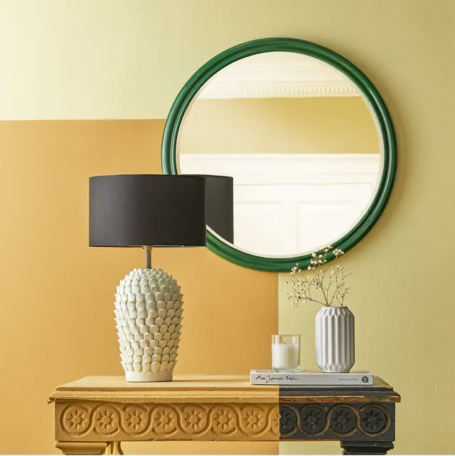 Smaller Cinders Mirror in Forest Green in GB